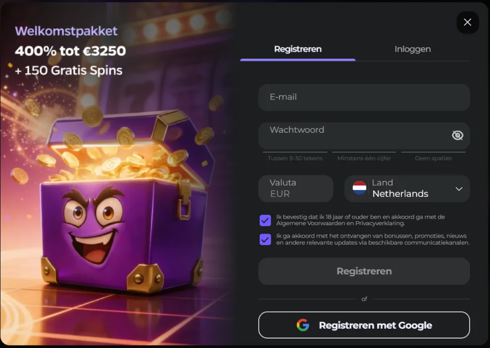 Wildies Casino Registratie en Inloggen Wildies Casino Registratie en Inloggen